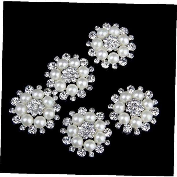 10Pcs Crystal Rhinestone Flower Buttons Embellishment Apparel DIY Sewing Craft 10Pcs Crystal Rhinestone Flower Buttons Embellishment Apparel DIY Sewing Craft